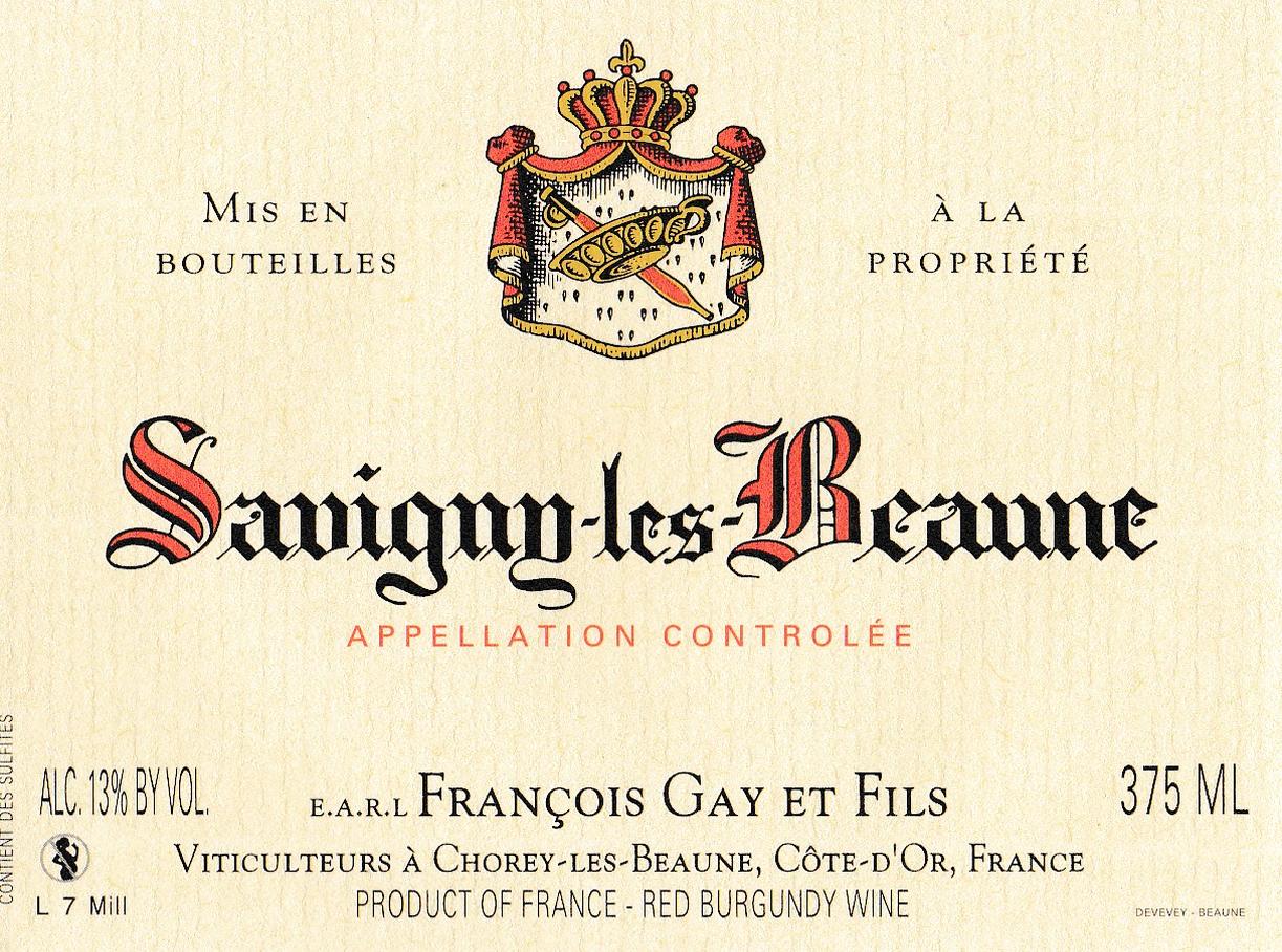 etiquette Savigny-les-Beaune